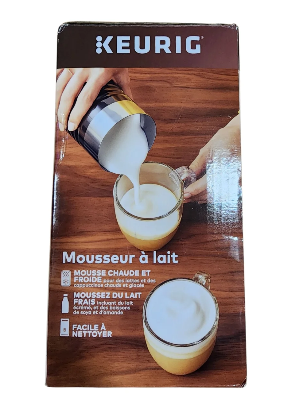 Keurig Milk Frother Standalone Hot & Cold 6 Oz Black Non-Dairy Milk Lattes